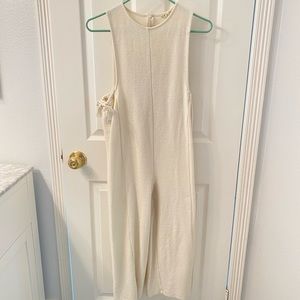 Madewell White Jumpsuit with adjustable waist